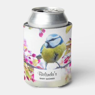 Enfriador De Latas Ave azul bonito y amarillo en una sucursal de Baby