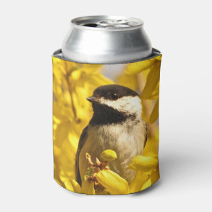 Enfriador De Latas Ave de pollo en Refrigerador de bebidas de flores 