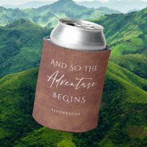 Aventura de cuero marrón personalizada