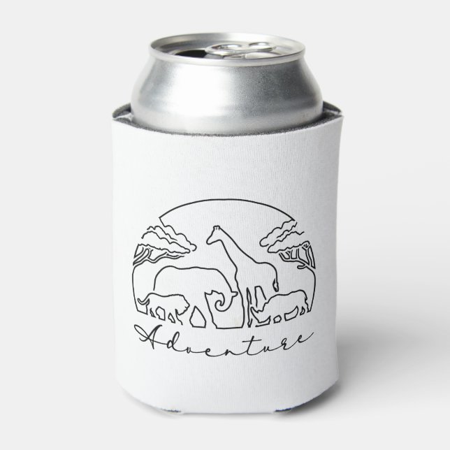 Enfriador De Latas Aventura y Safari en África (Lata Anverso)