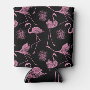 Enfriador De Latas Aves abstractas: Patrón de moda monocromo