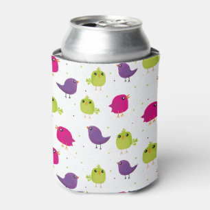 Enfriador De Latas Aves alegres y coloridas