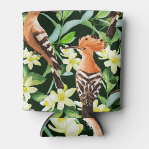 Enfriador De Latas Aves exóticas: Impresión de cosecha tropical