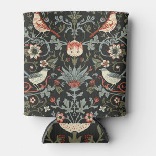 Enfriador De Latas Aves florales negras encantadas