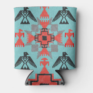 Enfriador De Latas Aves Navajo, Vintage de etnia tribal.