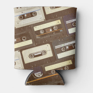 Enfriador De Latas Aves tropicales: Vintage de Toucans & Parrots