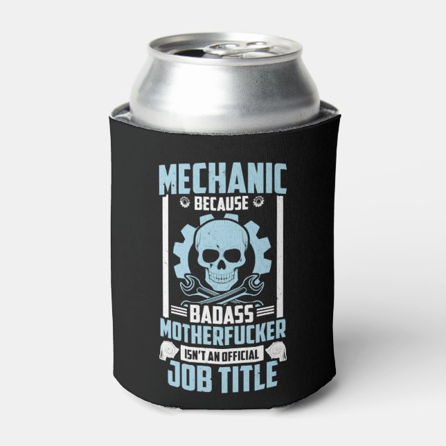 Enfriador De Latas Avión Badass Mechanic Diesel Mechanic Gift Idea (Lata Anverso)