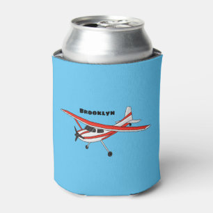 Enfriador De Latas avión de engranaje triciclo dibujo animado