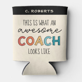 Enfriador De Latas Awesome Coach | Mejor regalo de entrenador persona