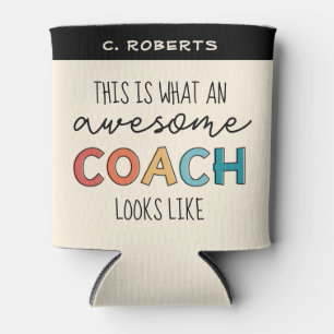 Enfriador De Latas Awesome Coach Mejor regalo de entrenador persona