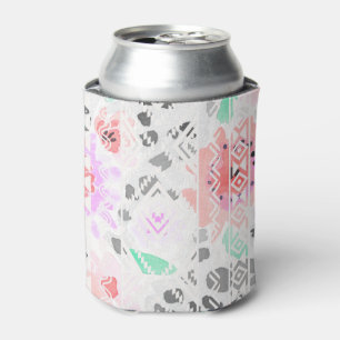 Enfriador De Latas Azteca floral de color pastel