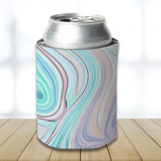 Enfriador De Latas azul acua menta verde lilo púrpura arcoiris pastel
