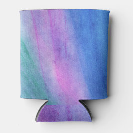 Enfriador De Latas Azul brillante niebla mañana Abstracto cielo rojo