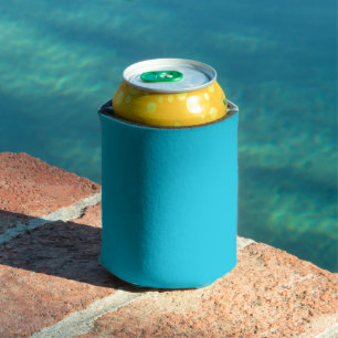 Enfriador De Latas Azul Hawaii Color Sólido