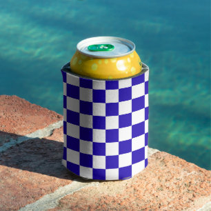 Enfriador De Latas Azul marino a cuadros