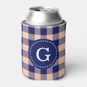 Enfriador De Latas azul marino Plaid Blue Buffalo