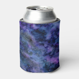Enfriador De Latas Azul púrpura Majestic Starry Nebulosa acuática