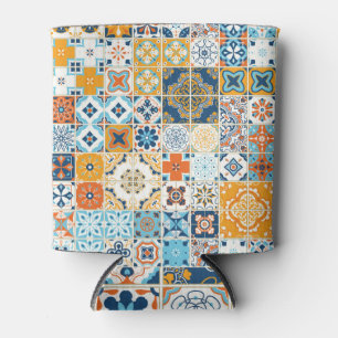 Enfriador De Latas Azulejo Baldosas Portuguesas: Vintage Multicolor