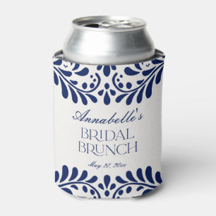 Enfriador De Latas Azulejo Talavera Azul Desayuno Nupcial de Fiesta E