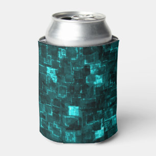 Enfriador De Latas Azulejos Digitales de Acuarela Brillante