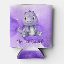 Baby Shower Chica de Dinosaurios de Purple Paint C