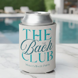 Enfriador De Latas Bach Club Moderna Fiesta de Bachelorette Azul