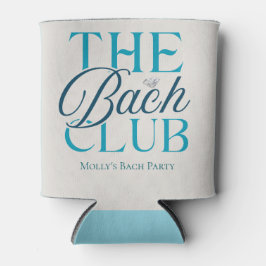 Enfriador De Latas Bach Club Moderna Fiesta de Bachelorette Azul