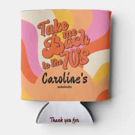 Enfriador De Latas Bach to the 70s Retro Groovy Sunset Bachelorette