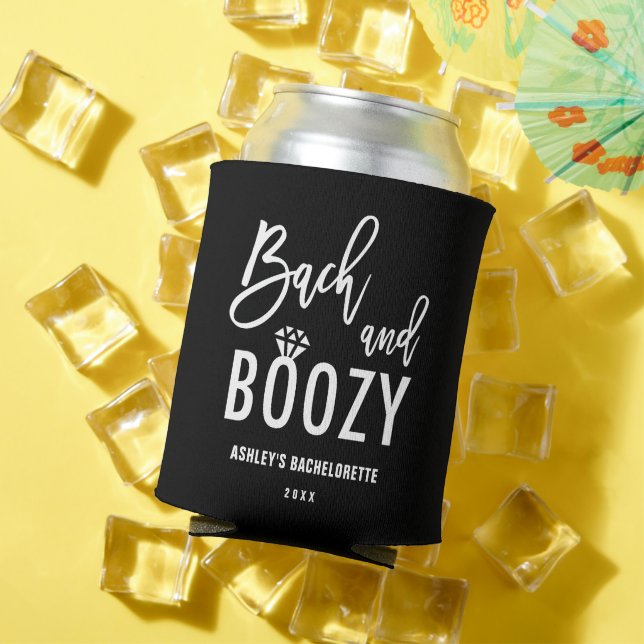 Enfriador De Latas Bach y Boozy Bachelorette Bridal (Verano in situ)