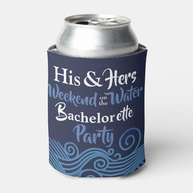 Enfriador De Latas Bachelor/Bachelorette Combinada Personalizada (Lata Anverso)