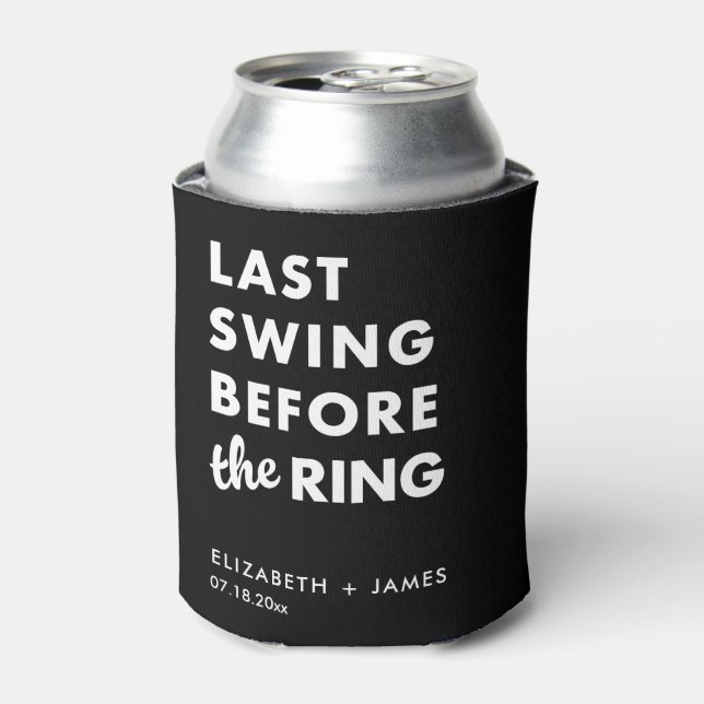 Enfriador De Latas Bachelor Party Last Swing Before the Ring Minimal (Lata Anverso)