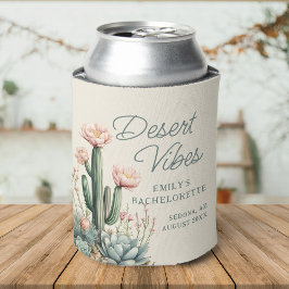 Enfriador De Latas Bachelorette Blooming Cactus Suculento Vibe del De
