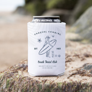Enfriador De Latas Bachelorette Coastal Cowgirl