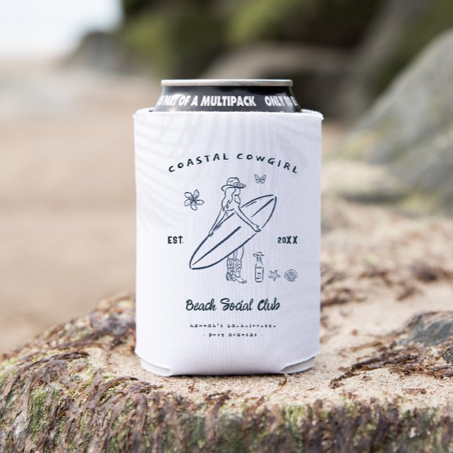 Enfriador De Latas Bachelorette Coastal Cowgirl (Subido por el creador)