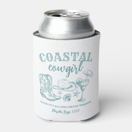 Enfriador De Latas Bachelorette Coastal Cowgirl