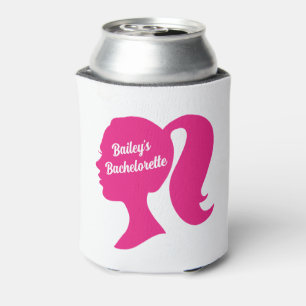 Enfriador De Latas Bachelorette rosa fiesta