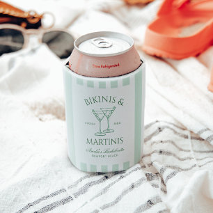 Enfriador De Latas Bachillerato verde bikinis y martinis