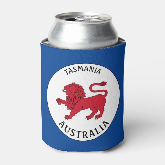 Enfriador De Latas Badge de Tasmania (Australia) (Lata Anverso)