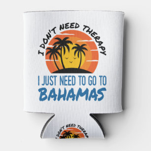 Enfriador De Latas Bahamas Vacaciones Terapia de Viaje Tropical Beach