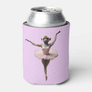 Enfriador De Latas Bailarina De Ballet De Mono Gibbon En Un Tutu,