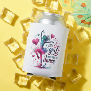 Enfriador De Latas Baile Retro Solo Una Chica Que Ama Bailar