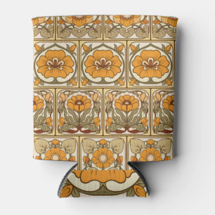 Enfriador De Latas Baldosa cerámica: estilo Art Nouveau.