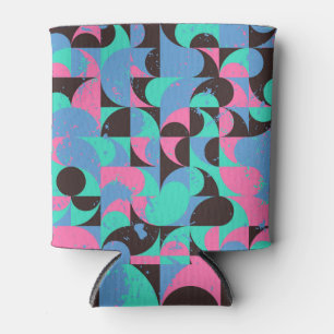 Enfriador De Latas Baldosas de época Neon Pink Green