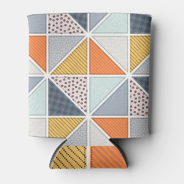 Enfriador De Latas Baldosas de mosaico, patrón versátil abstracto. (Anverso)