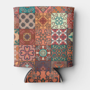 Enfriador De Latas Baldosas Portuguesas: Talavera Estilo Azulejo.
