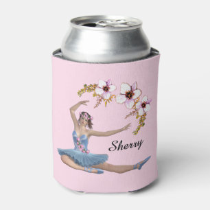 Enfriador De Latas Ballerina en rosa personal azul