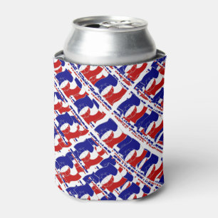 Enfriador De Latas Balón de fútbol y bandera francesa en mosaico