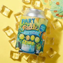 Enfriador De Latas Baloncesto con tema de cumpleaños