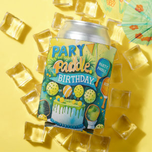 Enfriador De Latas Baloncesto con tema de cumpleaños