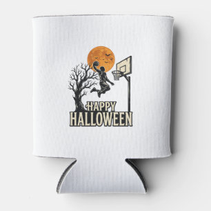 Enfriador De Latas Baloncesto de Halloween Feliz Halloween Deporte Vi